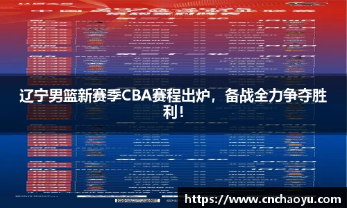 辽宁男篮新赛季CBA赛程出炉，备战全力争夺胜利！